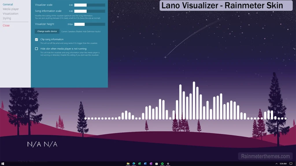 Lano Visualizer Rainmeter