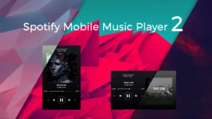 Spotify Mobile Music Player Rainmeter skin