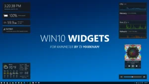 Win10 Widgets Rainmeter Theme